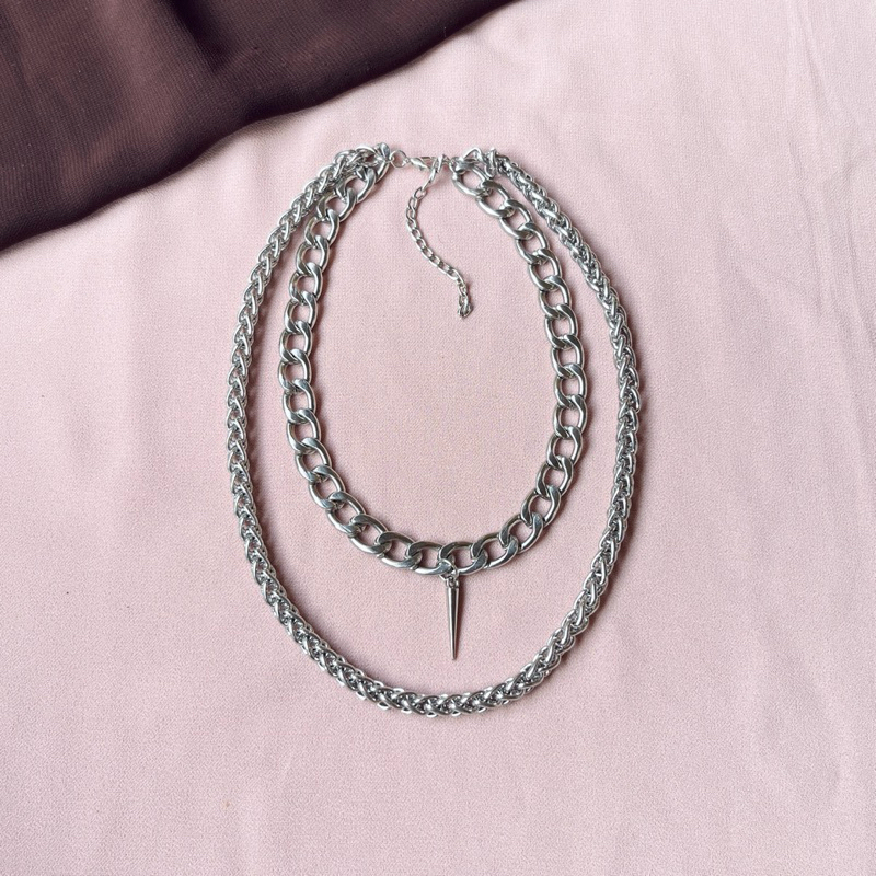 KALUNG RANTAI | CHAIN NECKLACE | AKSESORIS KALUNG RANTAI PRIA & WANITA | PUNK NEKLACE | GOTHIC NECKL