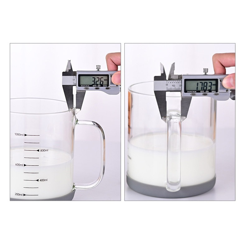 HJK 1800ml Oil Pot Wadah Penyaring Minyak Tempat Penyaringan Wadah Saringan Minyak Botol kaca