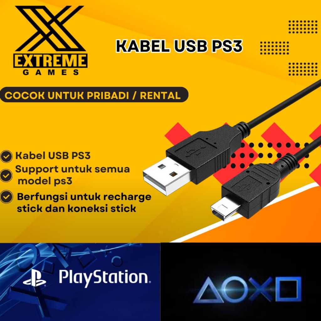Kabel Usb Charger Stik Ps3 Kabel Stik Ps3