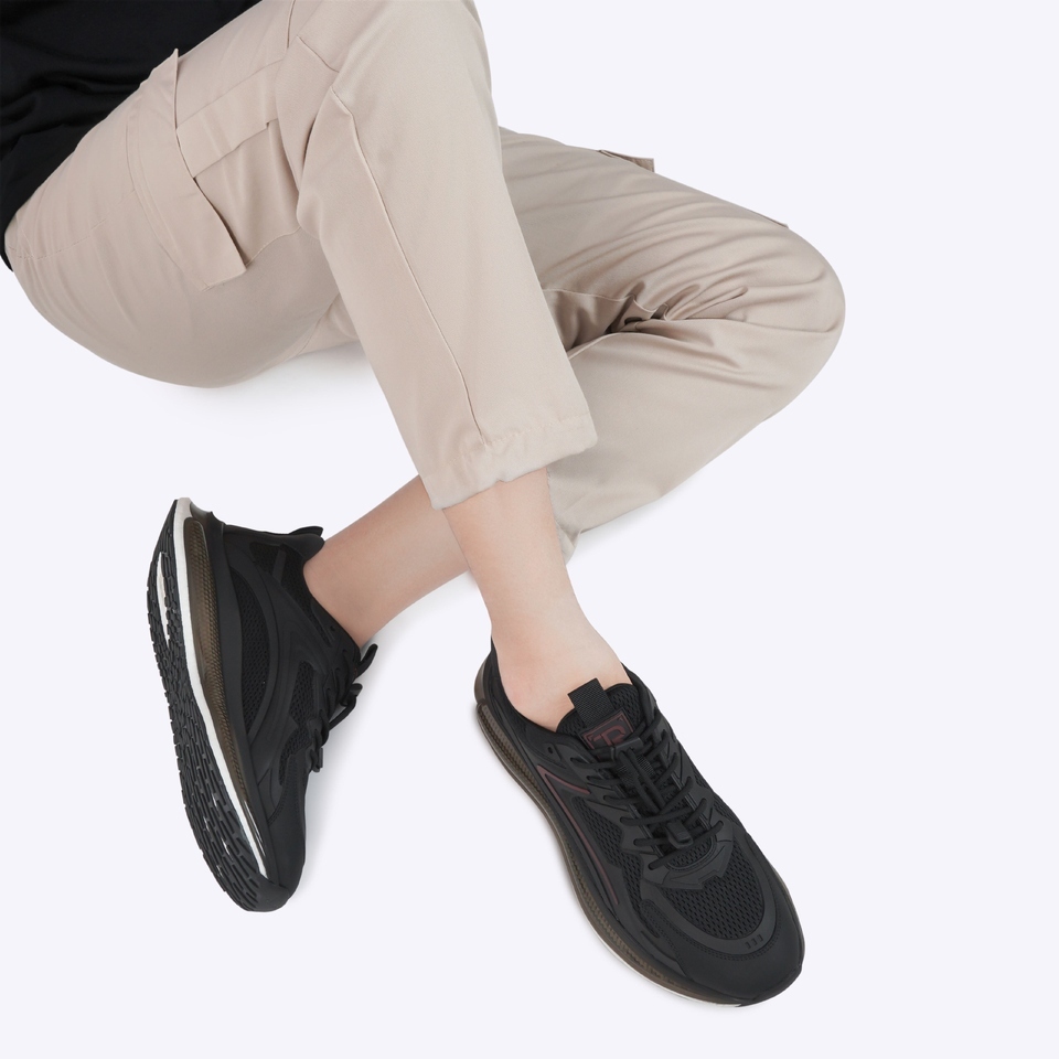 Everbest Tracce Nikolai Sneakers Pria Black & Blue