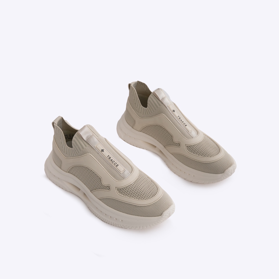 Everbest Tracce Bode Sneakers Pria Black &  Beige