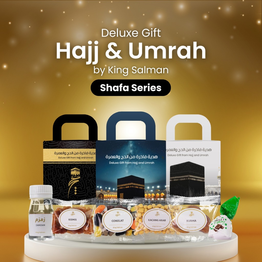 

PAKET SHAFA | OLEH-OLEH UMROH & HAJI PREMIUM | Kemasan Gable Box | King Salman Deluxe Gift