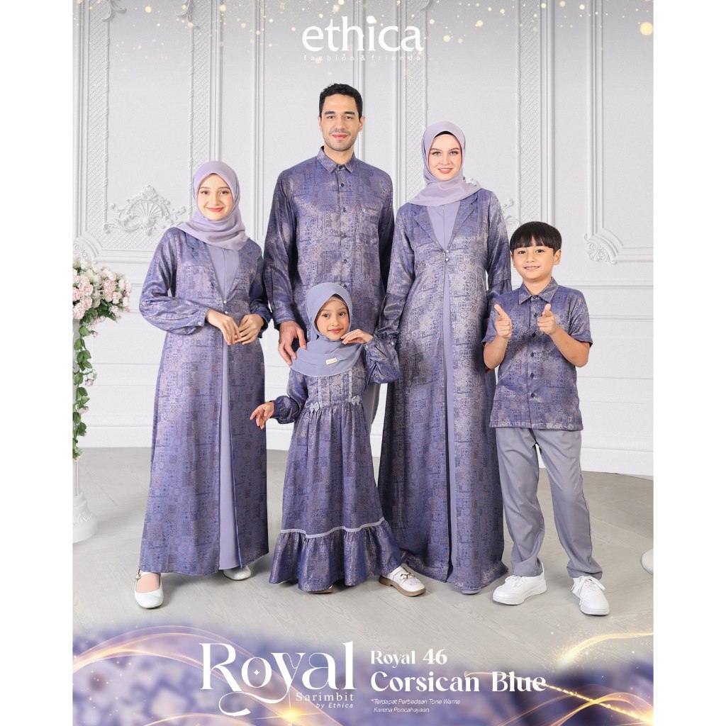 SARIMBIT KELUARGA TERBARU ETHICA ROYAL 46 CORSICAN BLUE KAGUMI 323, KAHFI 324, KAGUMI KIDS 170, KAHF