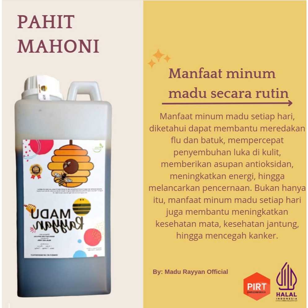 Madu hitam pahit mahoni 1kg