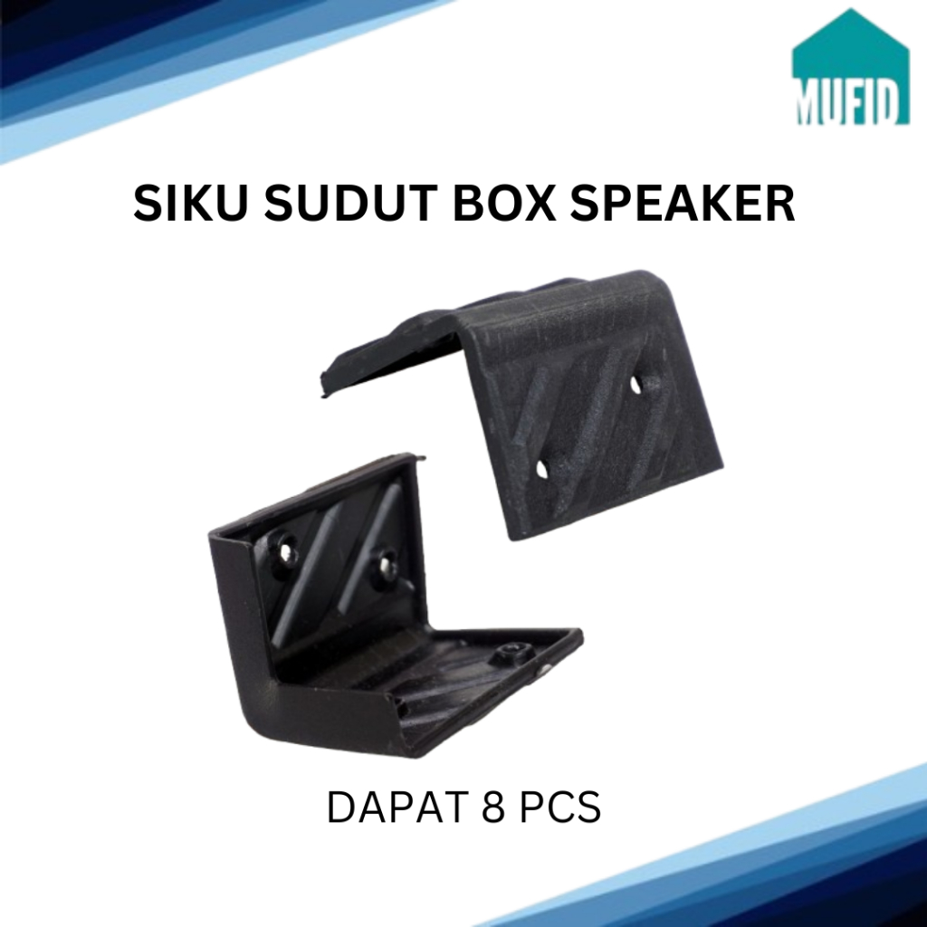 Siku Sudut Box Speaker / Siku Plastik Box Speaker / Siku-siku Box Speaker Berkualitas Isi 8 Pcs