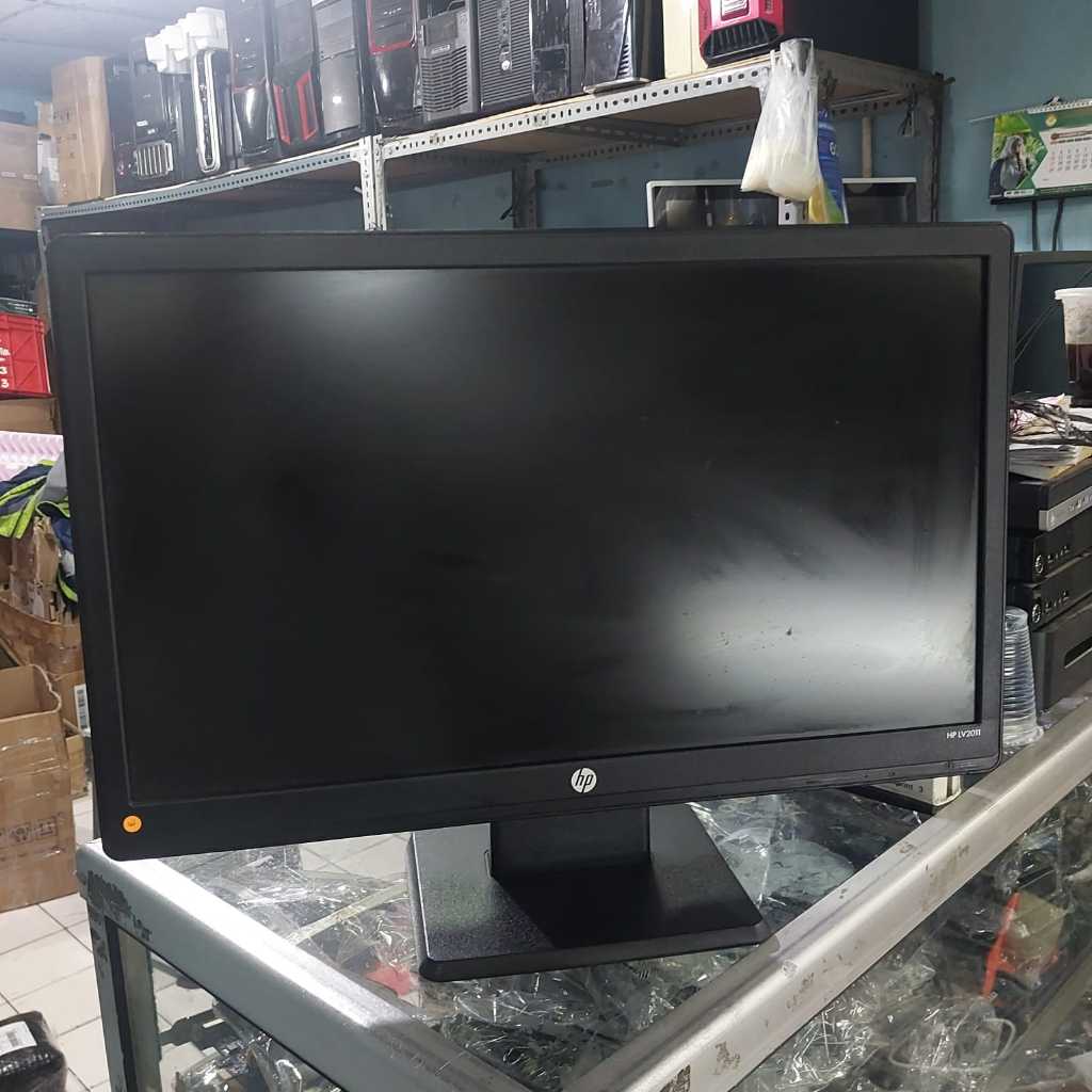 LED lcd monitor 20inch HP murah minus Garis