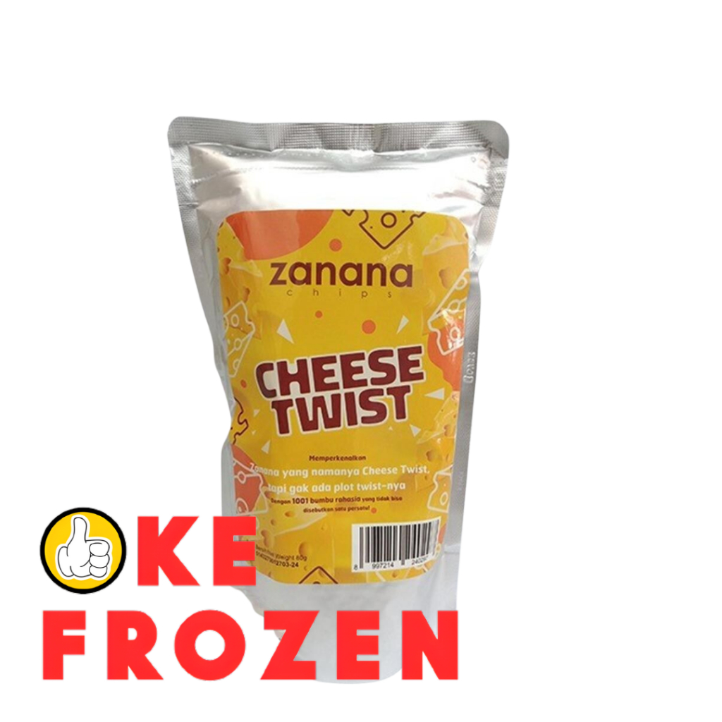 

ZANANA CHEESE TWIST 80GR/KERIPIK PISANG RASA KEJU TWIST