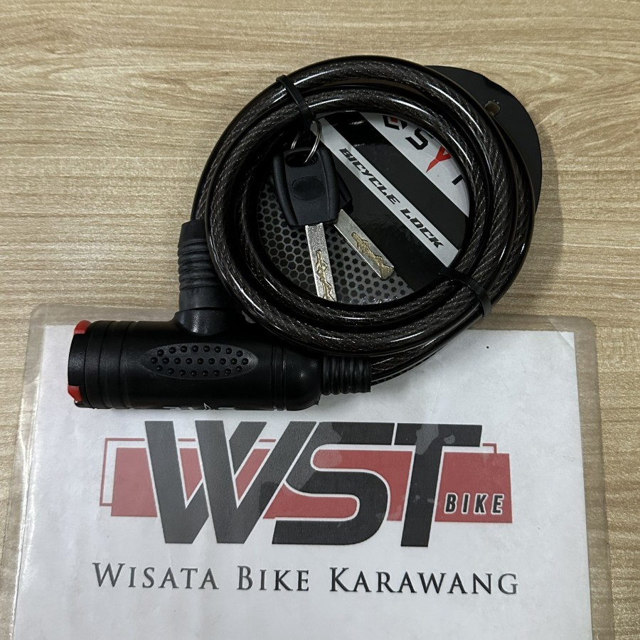 Kunci Sepeda Gembok Sepeda Kunci Spiral SYTE By Pacific Bike Original