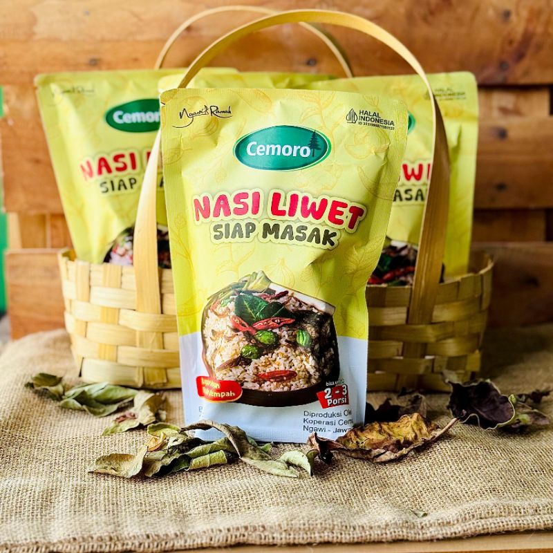 

Nasi Liwet Siap Masak Instan 300gr / Liwet Instan / Nasi Liwet Praktis Cemoro