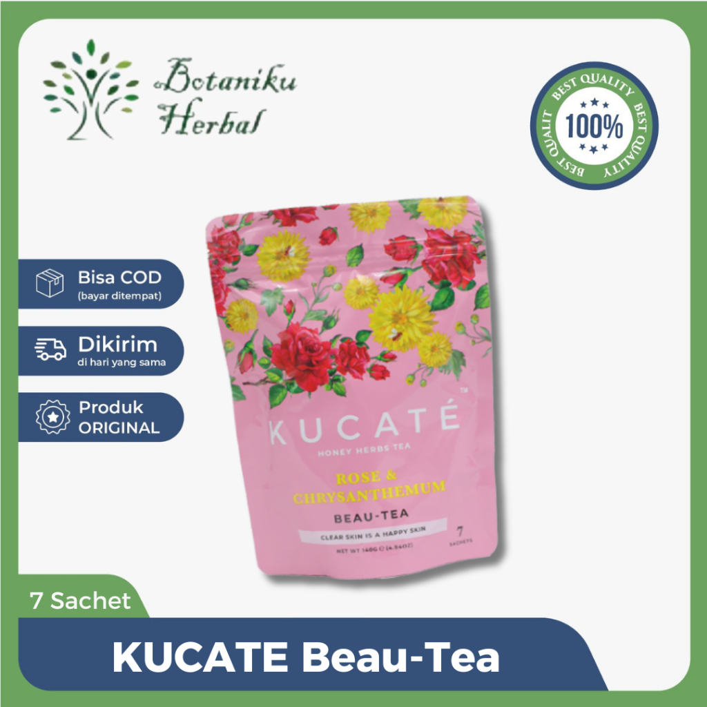 

Kucate Beau Tea Mengatasi Masalah Kulit Wajah Isi 7 Sachet