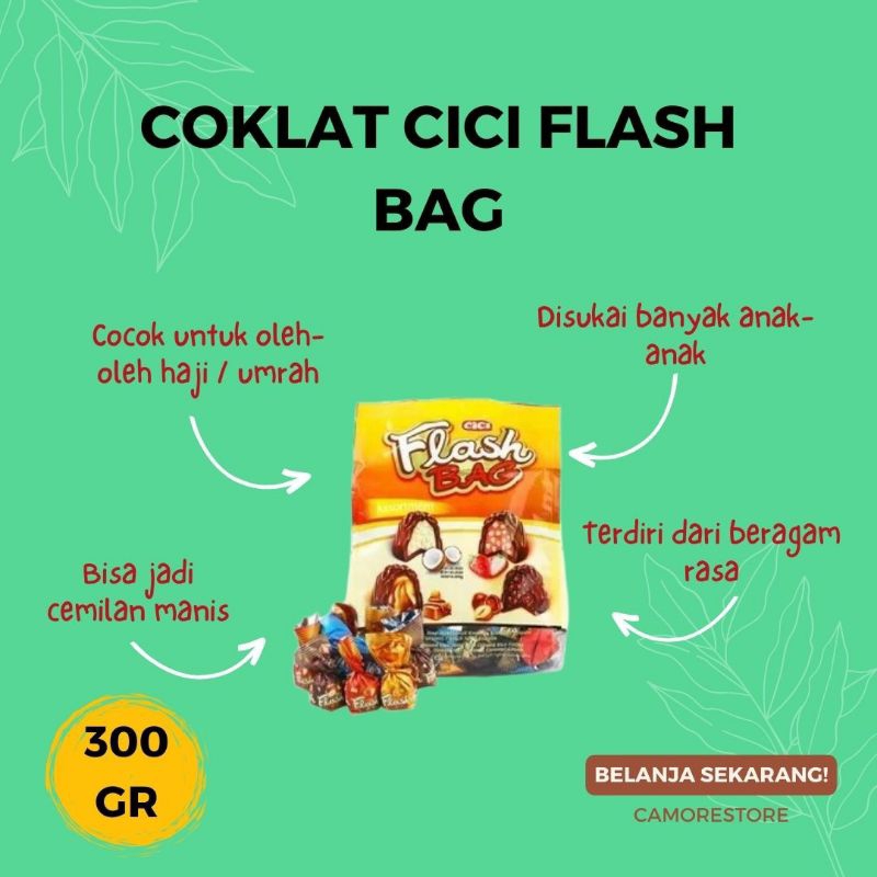 

Coklat Cici Flash Bag 12pack Mix | Coklat oleh-oleh Haji Umrah | Coklat Turkey | Coklat Arab Saudi