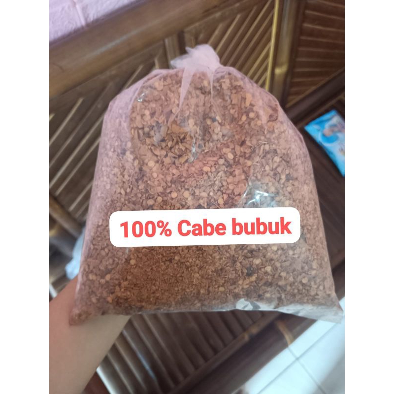 

100% cabe bubuk tanpa campuran 500 & 1kg