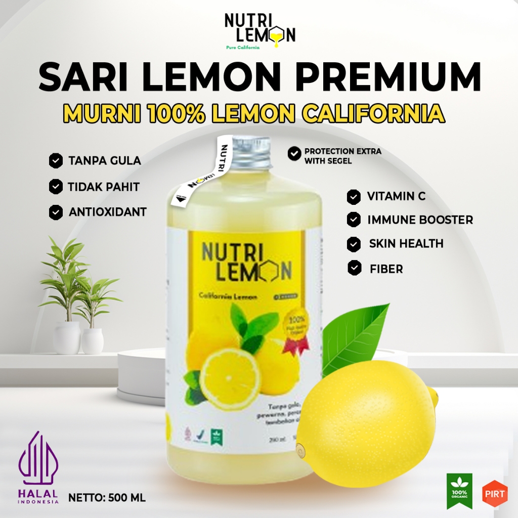 

Nutrilemon Sari Lemon California Murni Asli 250ml / 500ml