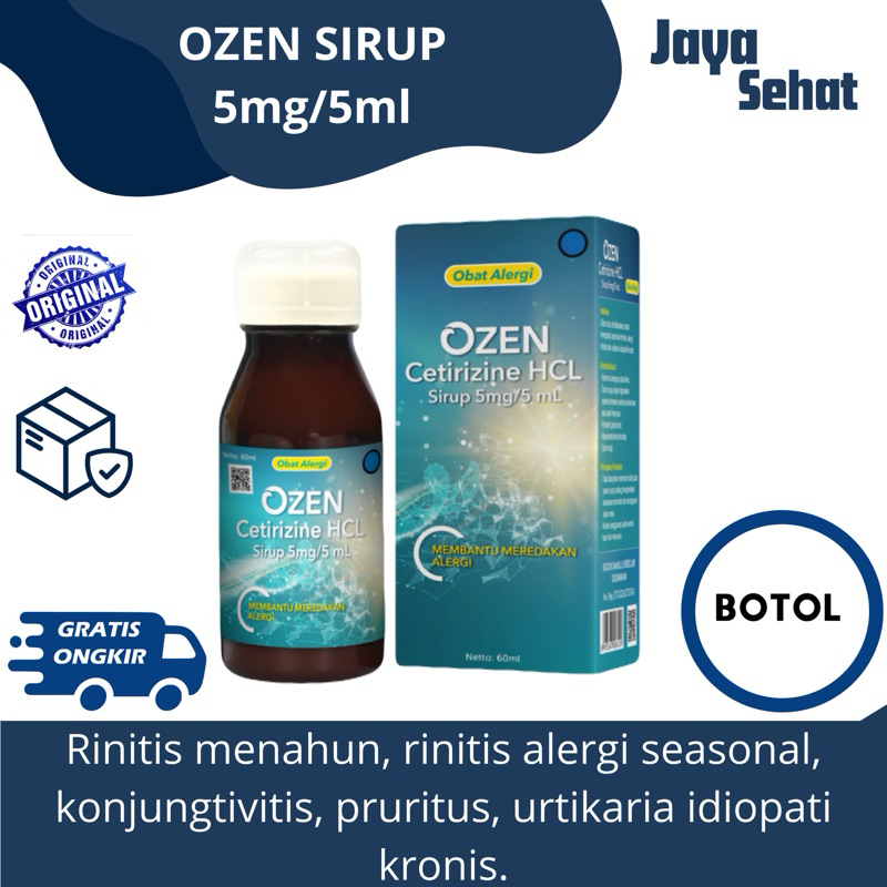Ozen Syrup 5mg/5ml Obat alergi