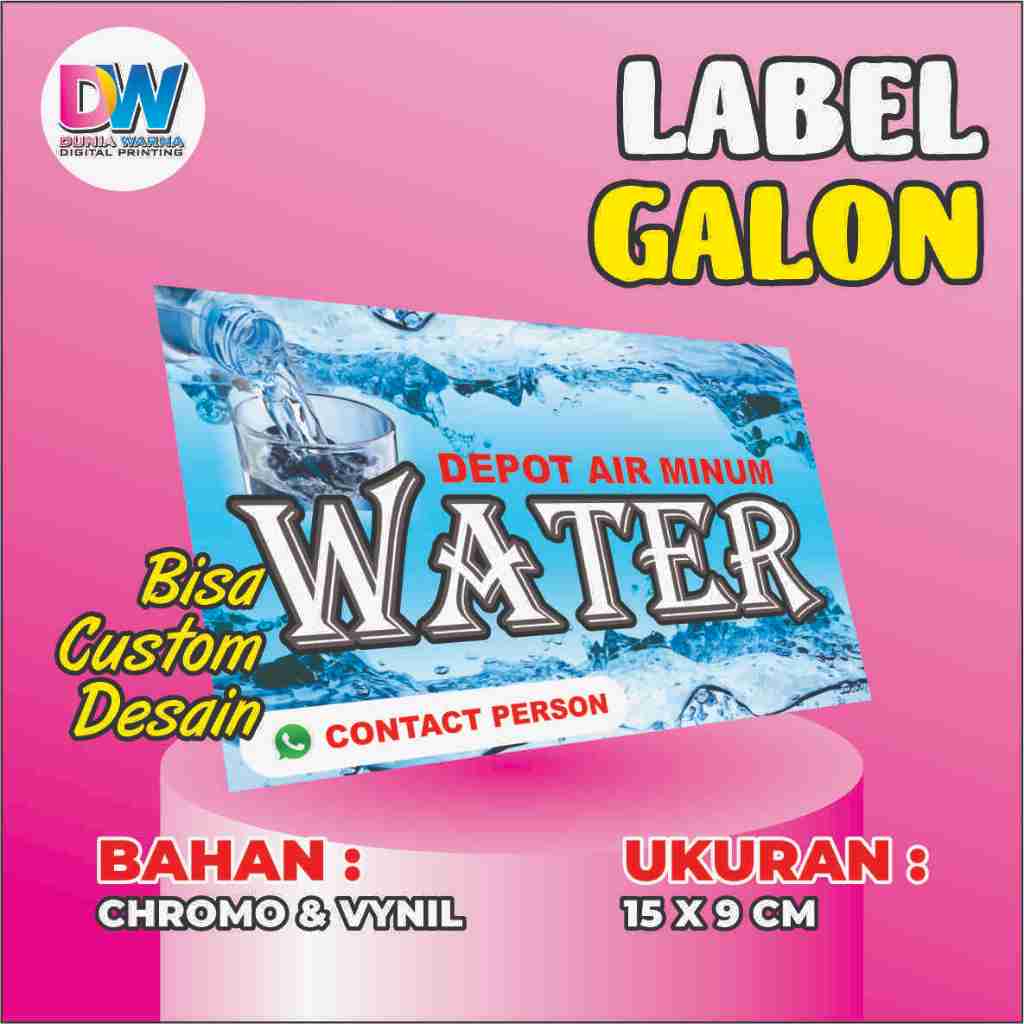 

LABEL MAKANAN CUSTOM/LABEL GALON/LABEL KEMASAN