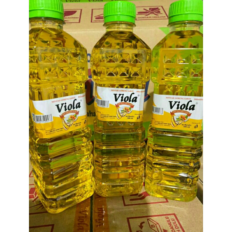 Minyak goreng viola 500 ml botol 1 dus