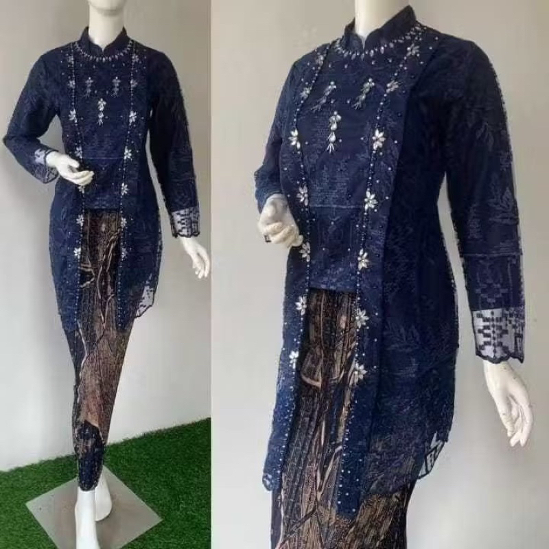 Kebaya kutu baru Sanghai Payet | Kutubaru Full Tille Mewah /kebaya kartini /Kebaya Cellyn Sanghai Pa
