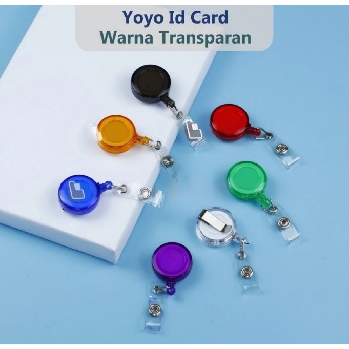 

Yoyo Gantungan ID Card Transparant atau Solid / Yoyo Name Tag DOP / Yoyo Hang Tag Name