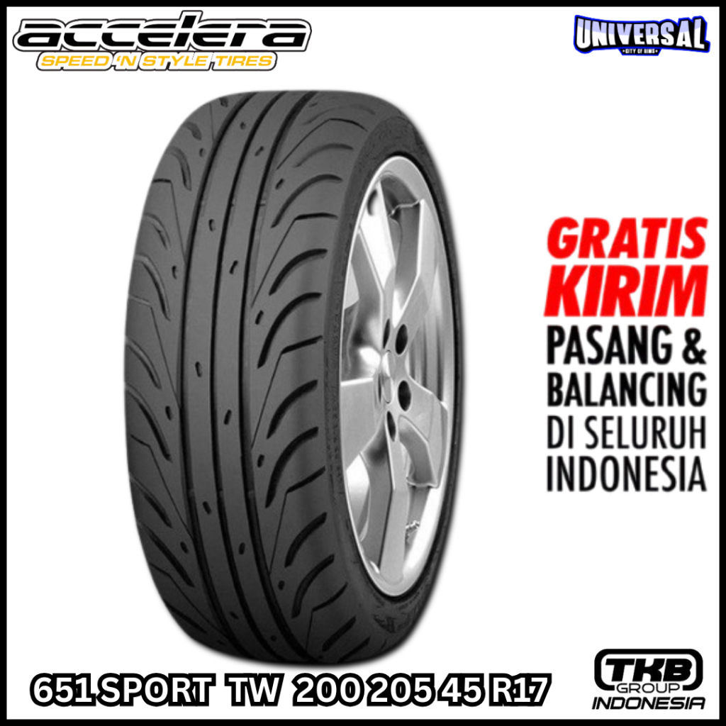 BAN ACCELERA 651 SPORT R17 205 45 BAN BARU FREE PASANG