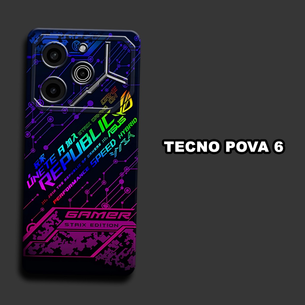 CC39/ Softcase karet lentur untuk tecno pova 6 dan tecno pova 6 pro/Motif esport/case tecno pova 6 /