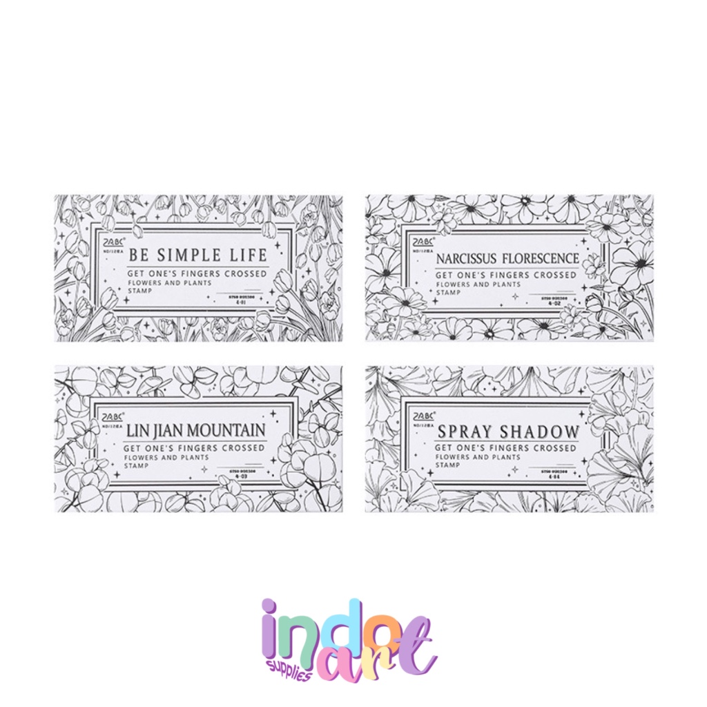 

(IAS) 12 pcs Wooden Stamp Plant Flowers Leaf Feather Stempel Retro Vintage Style