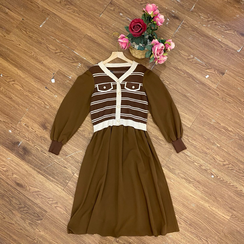 ARB - VNS - 1968 - 1698 - Tunik Rajut Salur Saku