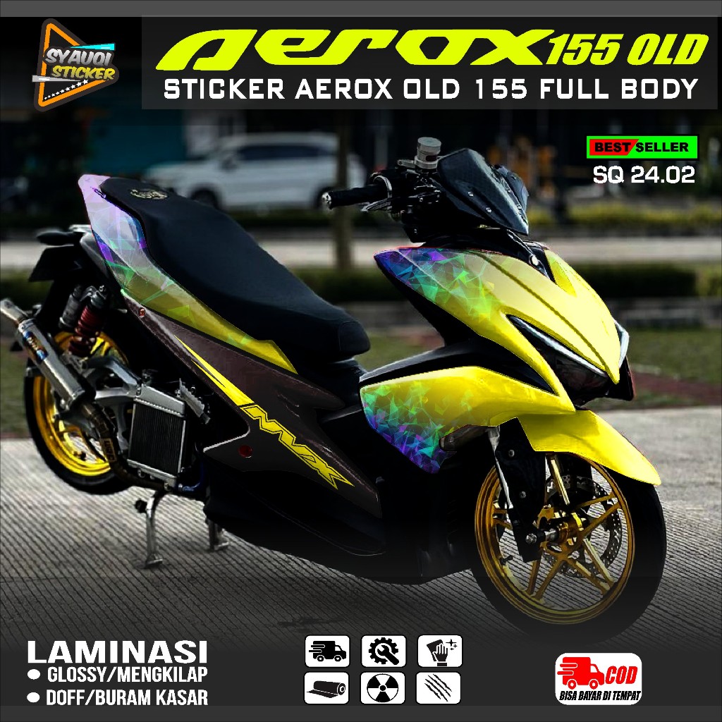 (COD) Decal AEROX 155 Full Body - Sticker Decal Aerox 155 Old Full Body Decal Sticker Aerox 155 Full