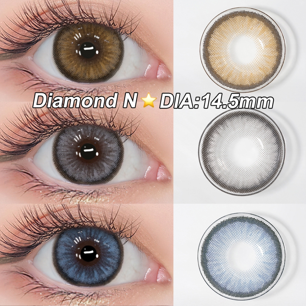 Magister Softlens 1 pasang lensa kontak warna diameter 14.5 MM dubai normal soflen grey