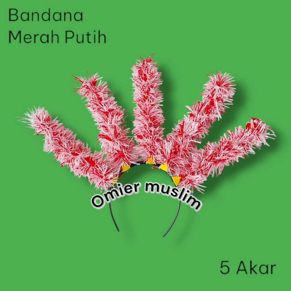Bando Ondel Ondel Bandana Akar Kelapa Merah Putih