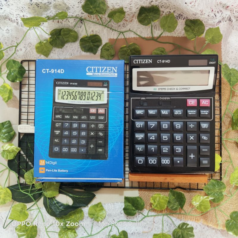 

Kalkulator Besar / Jumbo Citizen CT914D 14 Digit