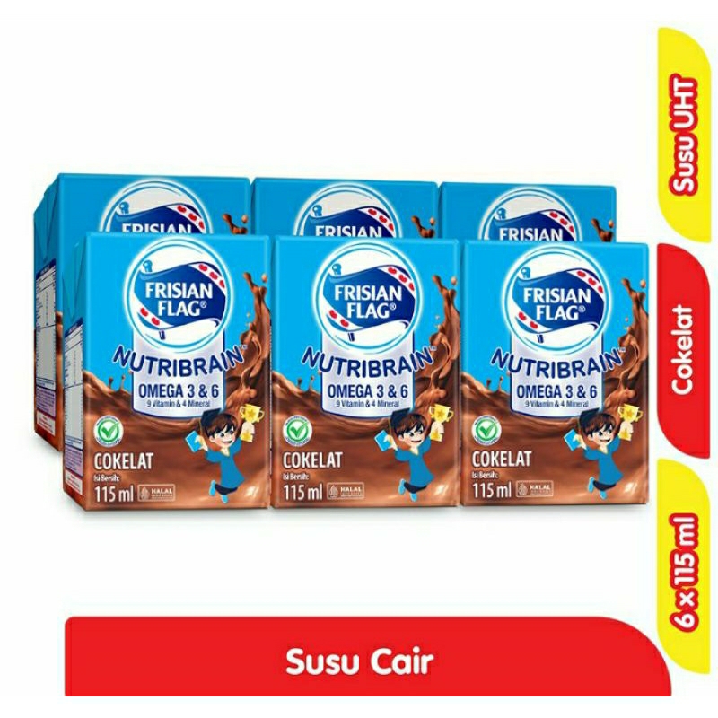 

FRISIAN FLAG Milky Susu UHT Cokelat 6 pcs x 115 ml