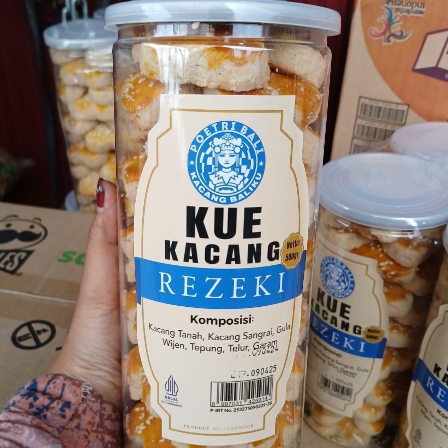 

Kue Kacang Wijen Rezeki Poetri Bali | Kacang baliku Renyah 500gr