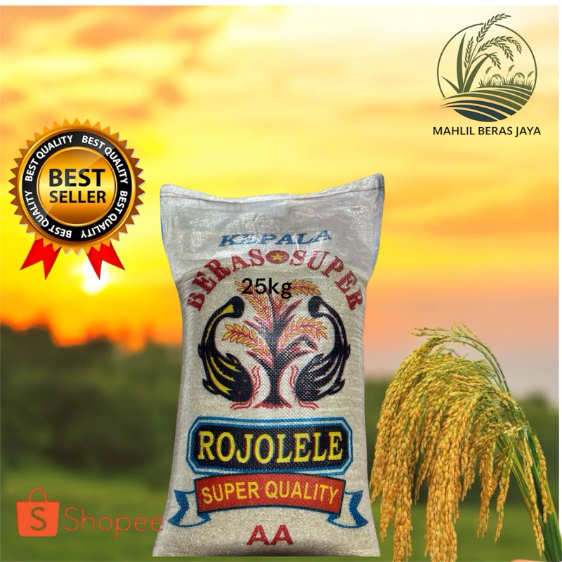 

Beras premium cap Rojolele super solo 5kg 10kg 20kg 25kg pulen enak termurah