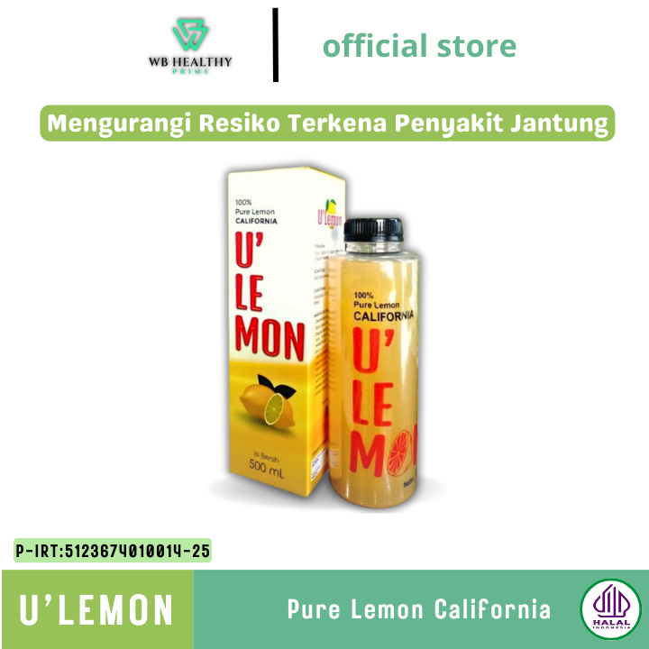 

U`LEMON-500ml-sari lemon murni berkualitas-detox tubuh-obat batu ginjal-mencerahkan muka