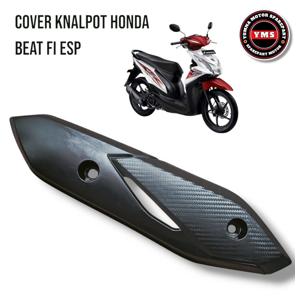 Cover tutup knalpot beat fi esp cover knalpot honda beat fi esp 2015-2016 tameng knalpot beat fi
