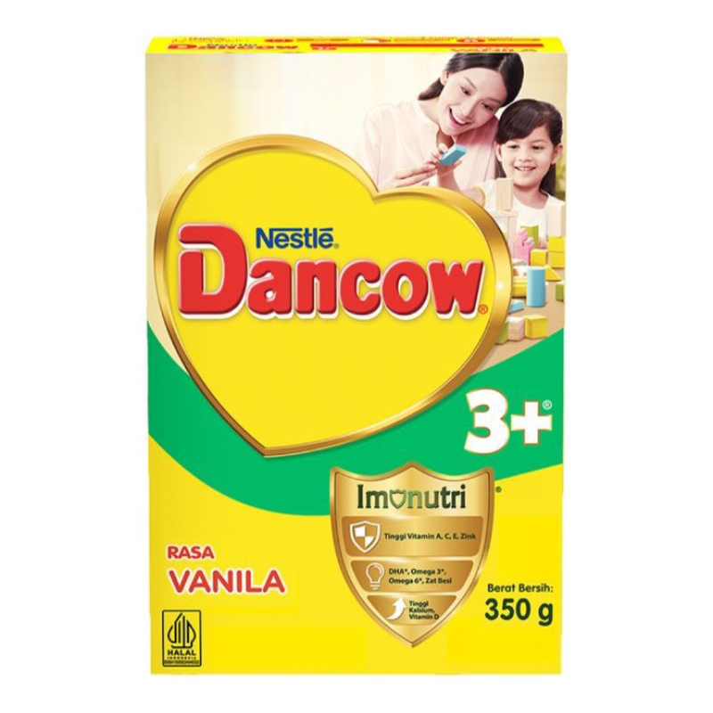 

Nestle Dancow 3+ Imunutri Susu Bubuk Pertumbuhan Anak 3-5 tahun Vanila 350 g