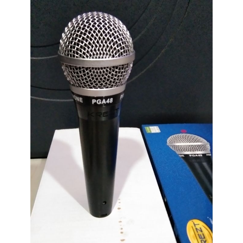 MIC KABEL KREZT PGA 48 ORIGINAL - MIC DYNAMIC KREZT PGA 48, MIC PEGANG, MIC VOCAL KREZT PGA 48 ORIGI