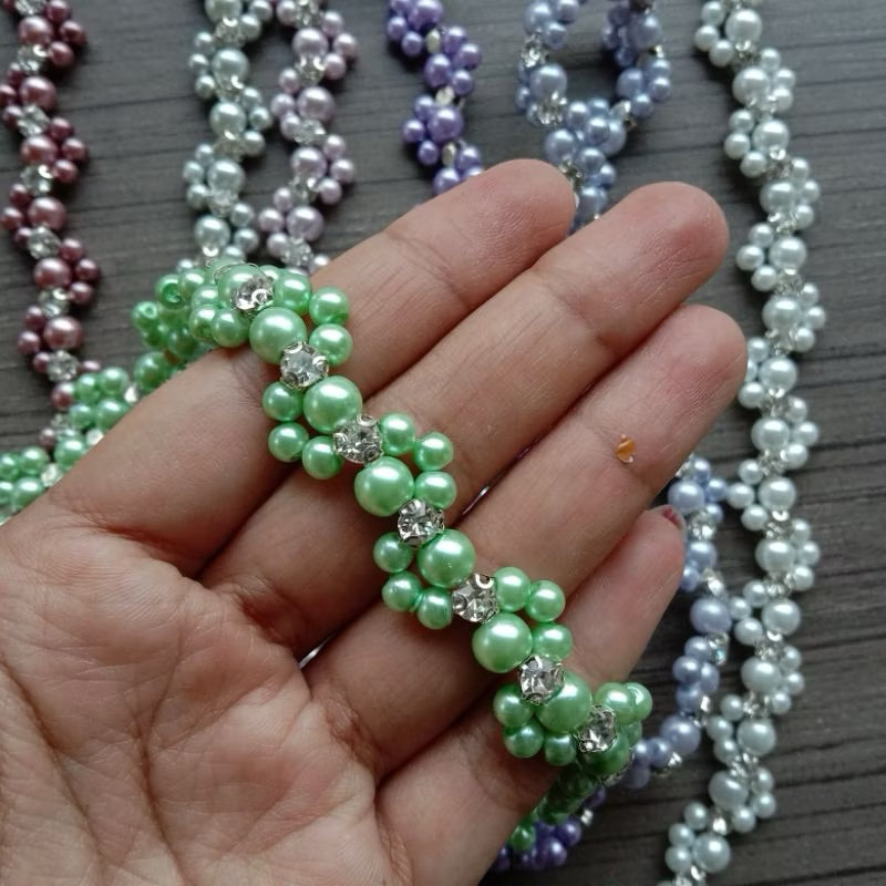 Mutiara rangkai/payet mutiara per 1cm