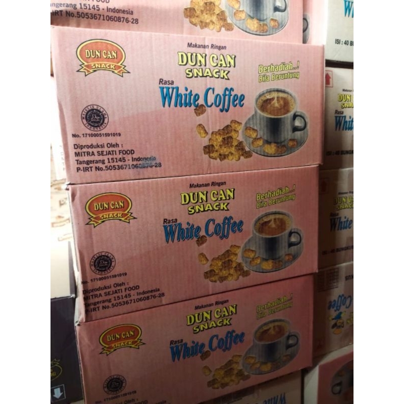 

SNACK CHIKI DUNCAN RASA WHITE COFFE ISI 40 PCS TERMURAH