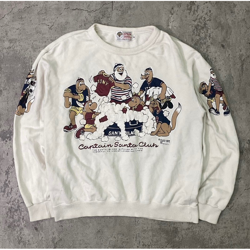 Sweatshirt Vintage Captain Santa