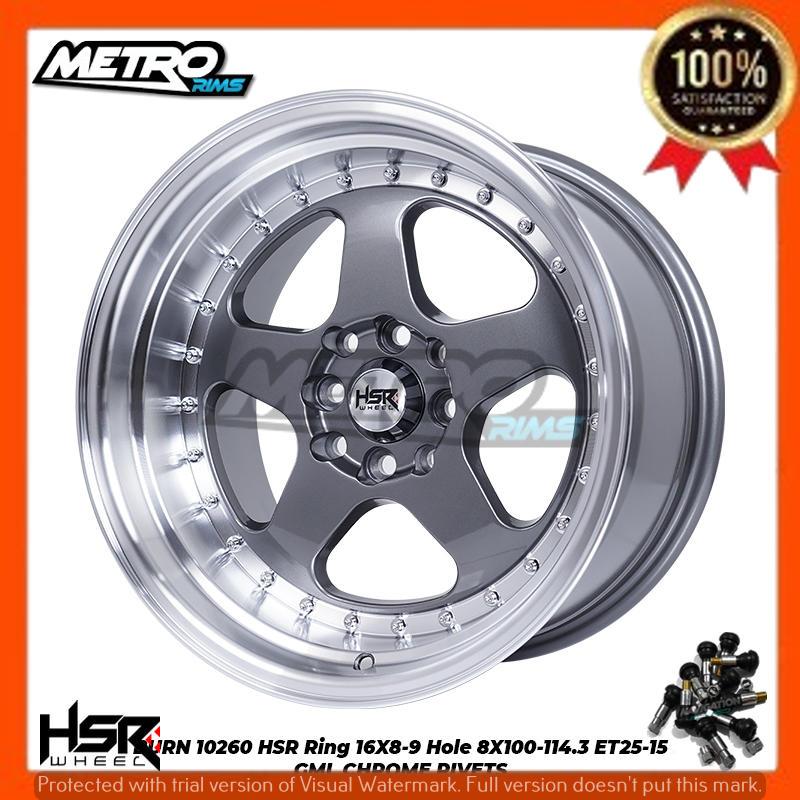 VELG MOBIL RACING JDM R16 RING 16 HSR BURN UNTUK MOBIL BRIO JAZZ VIOS YARIS ACCORD CIELO MAESTRO DLL