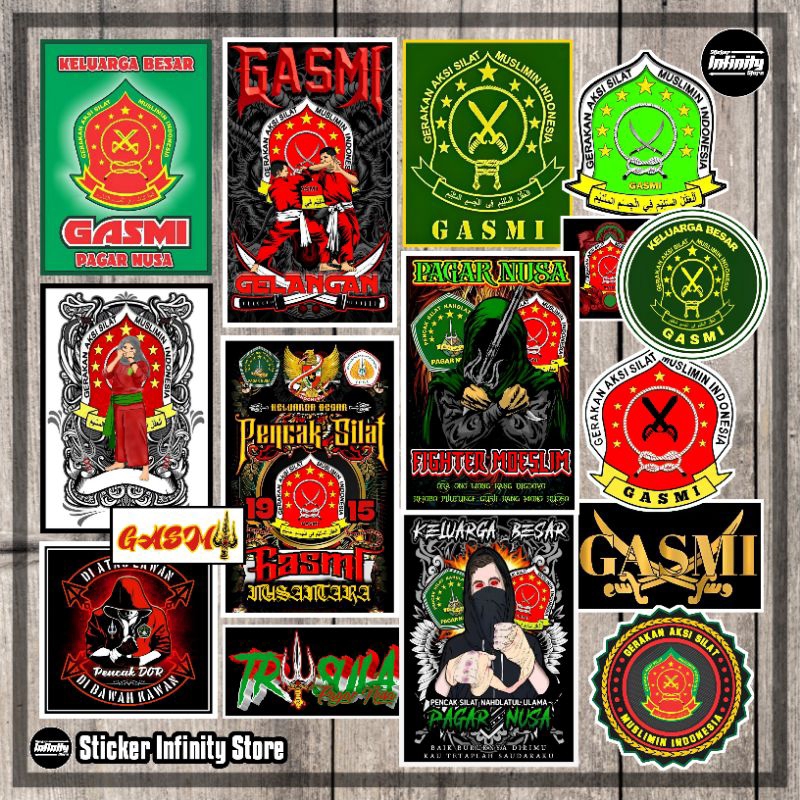 

Stiker PAGARNUSA GASMI Pack Cutting Pola Vinyl Anti Air - 1 Pack Isi 17 Pcs