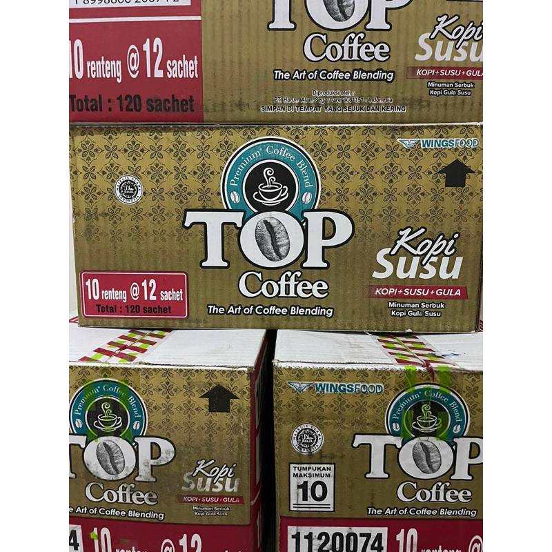 

KOPI TOP COFFE SUSU 1 KARDUS ISI 10 RENTENG