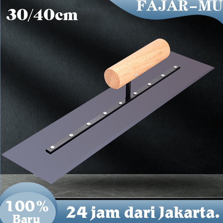 Terbaik 345 Cm Gosokan Acian Setrika Plester Dinding Roskam Plat Baja Panjang Alat Acian Tembok