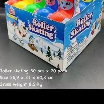 

Permen bentuk roller skating isi 30pcs