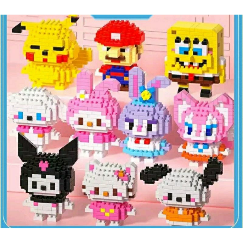 Mainan Edukasi Nano Lego Mini Sembo Block Bongkar Pasang Toko Puzzle Bagus Murah