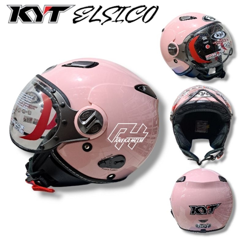 Helm KYT ELSICO light peach | pink | kyt retro classic