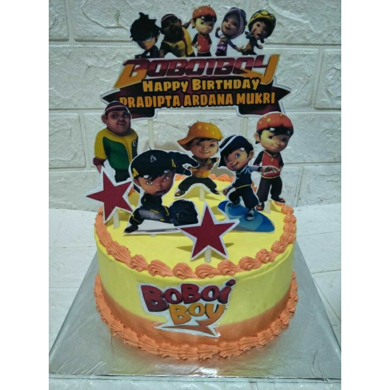 

(BISA H-1) KUE ULANG TAHUN ANAK KARAKTER/KUE ULANG TAHUN TOPPER DORAEMON SPIDERMAN TAYO