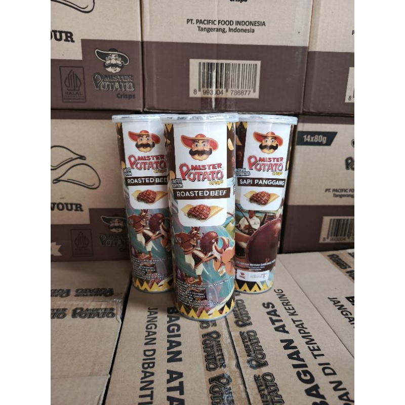 

Mister Potato crisp 80gr rasa Sapi Panggang