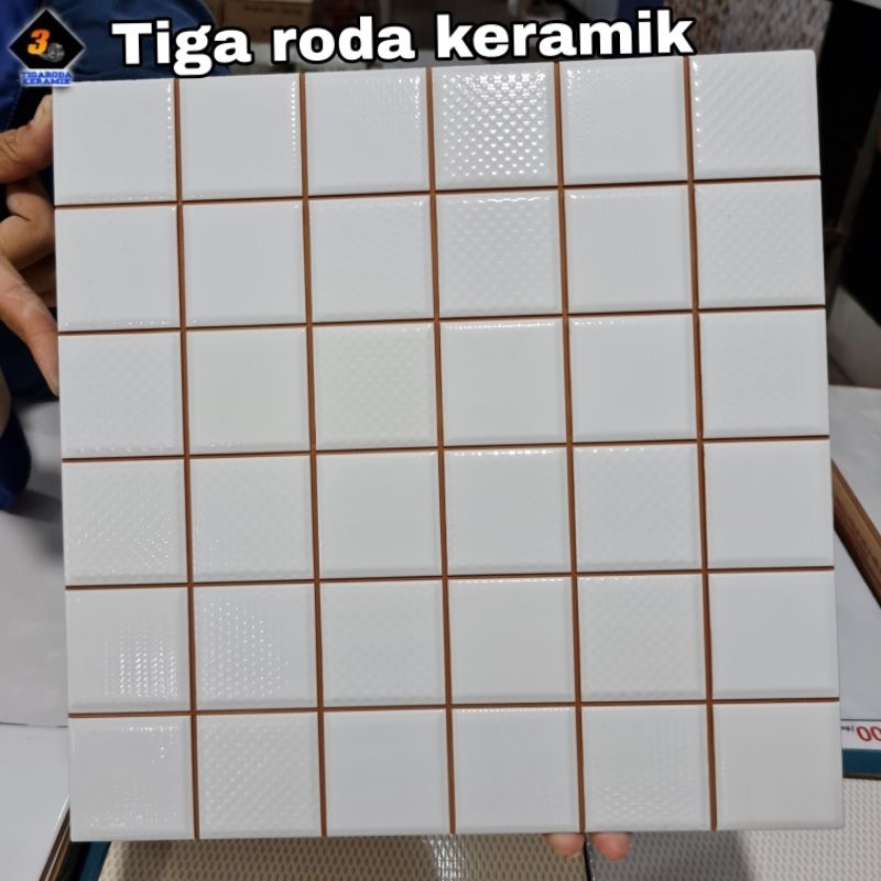 keramik 30x30 lantai/keramik lantai/keramik dinding/motif kotak/keramik putih/keramik kolam renang/k